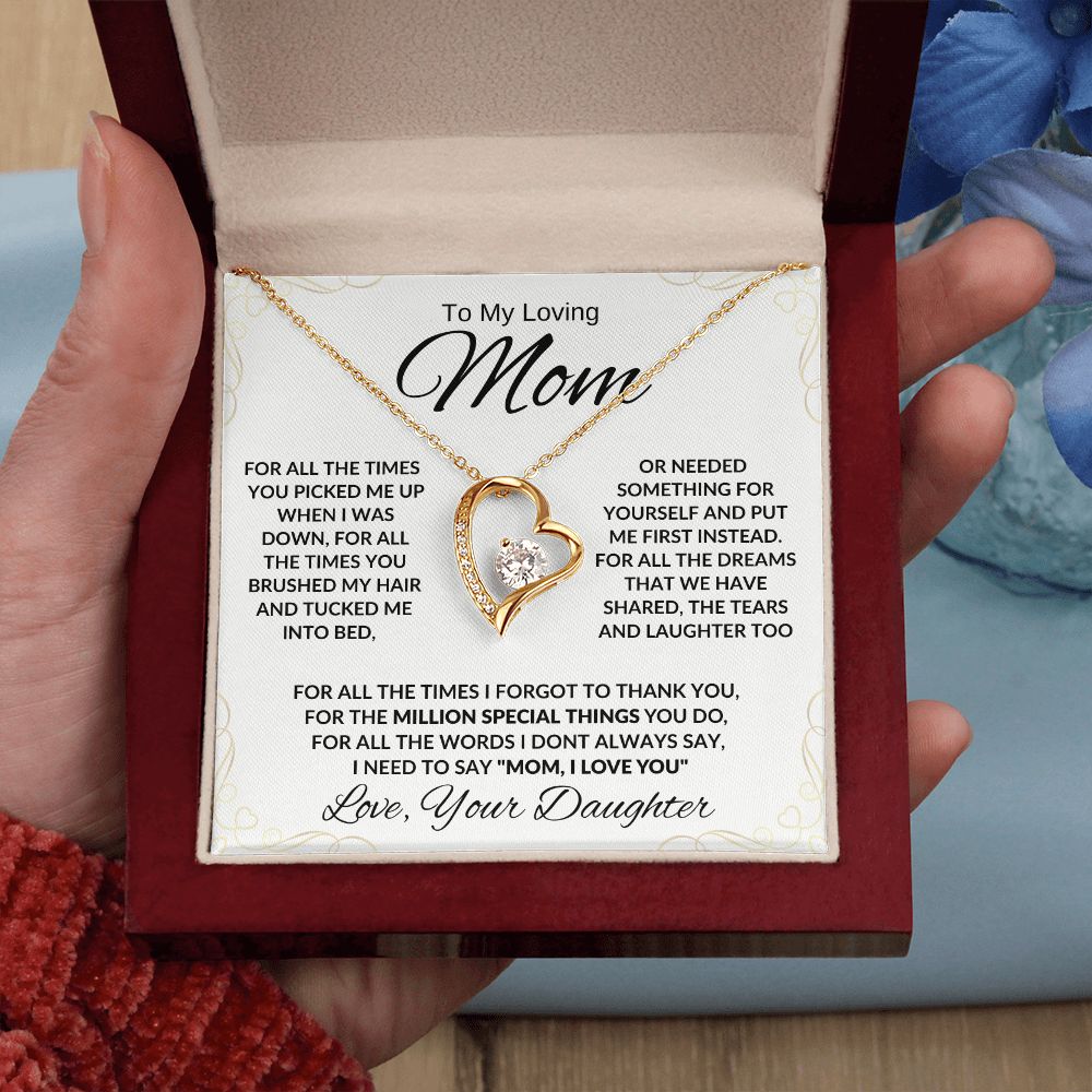 To My Mom For All The TImes Forever Necklace