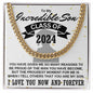 To My Incredible Son On Your Graduation 2024 Necklace
