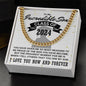 To My Incredible Son On Your Graduation 2024 Necklace