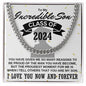To My Incredible Son On Your Graduation 2024 Necklace