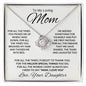 My Loving Mom For All The Times Knot Necklace