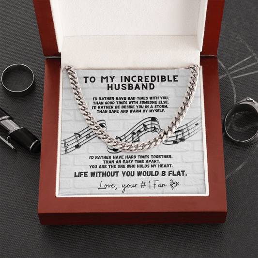 Musician Husband Chain Necklace