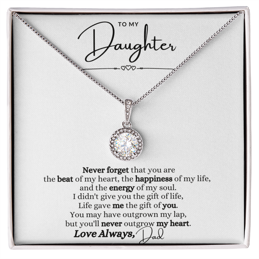 To My Daughter Love Dad Eternal Hope Necklace