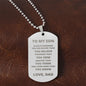 To My Son - Always Remember Engraved Dog Tag Necklace