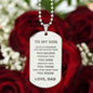 To My Son - Always Remember Engraved Dog Tag Necklace