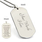 To My Son - Always Remember Engraved Dog Tag Necklace