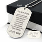 To My Son - Always Remember Engraved Dog Tag Necklace