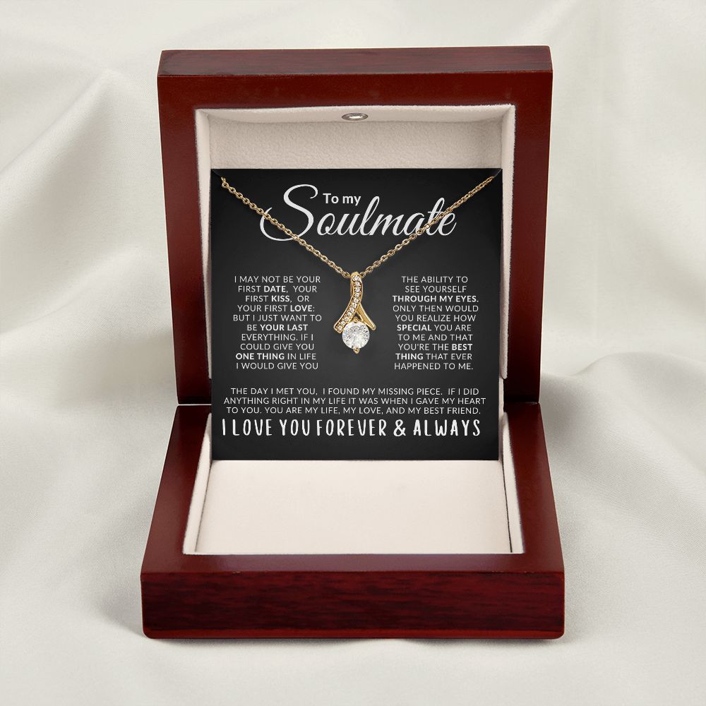 To My Soulmate My Missing Piece Alluring Beauty Necklace