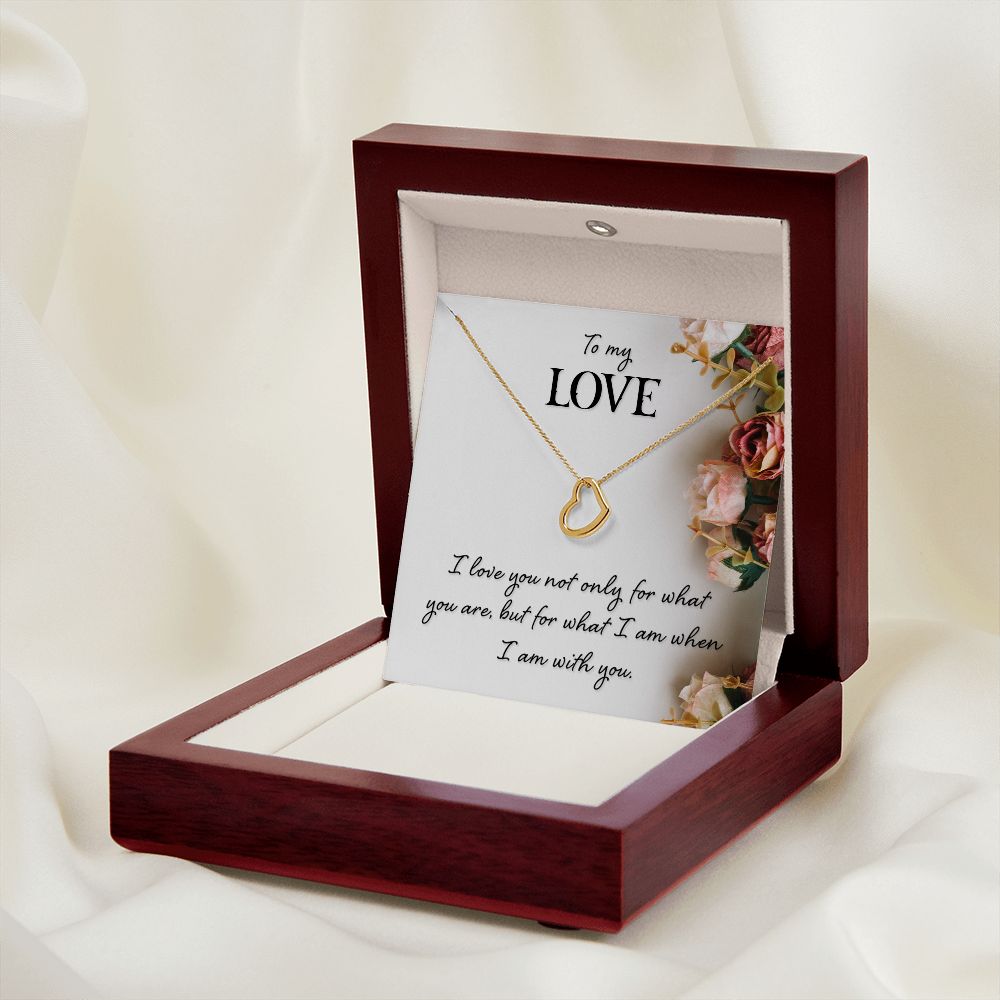 To my Love Delicate Heart Necklace