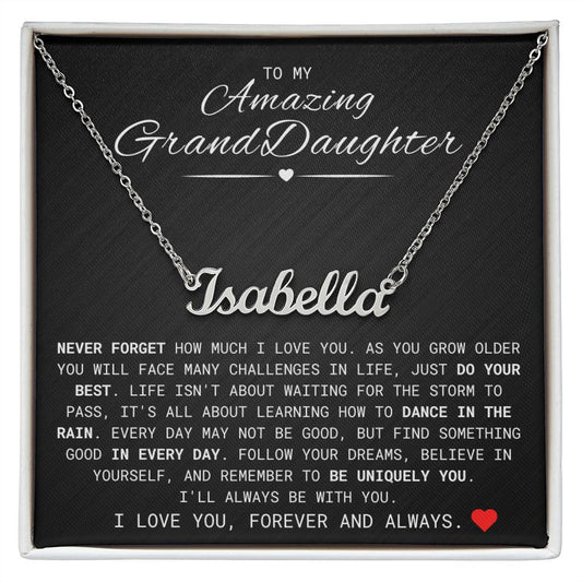GrandDaughter Customized Name Necklace