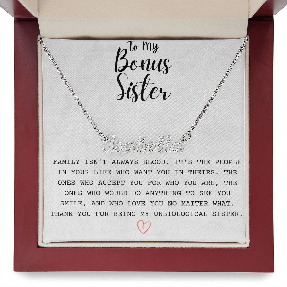 Bonus Sister Customized Name Necklace