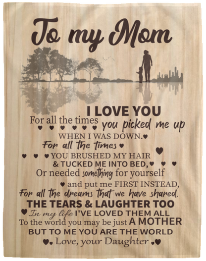Mom, You are the World  Blanket