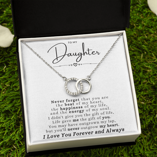 To My Daughter Perfect Pair Necklace