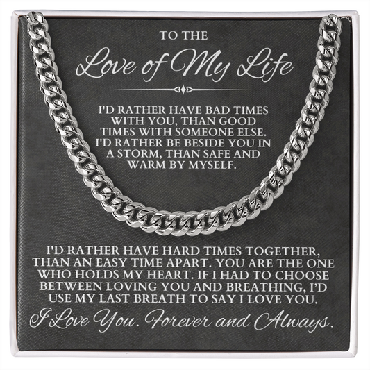Love of My Life Adjustable Chain Necklace