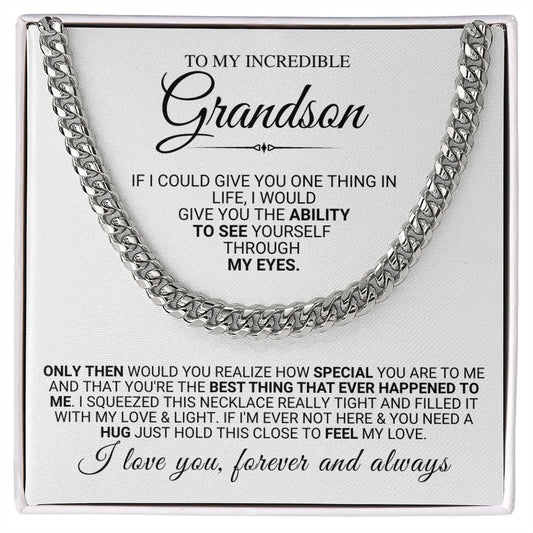 Incredible Grandson Chain Necklace