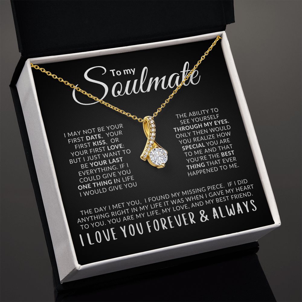 To My Soulmate My Missing Piece Alluring Beauty Necklace