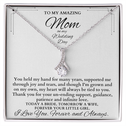 Mother Of The Bride Gift From Daughter, Mother Of The Bride Necklace From Bride Gift, Mom Of Bride Present, To Mom From Bride Gifts