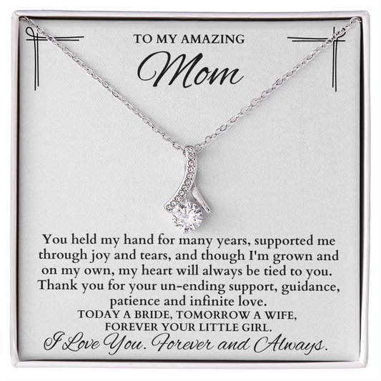 Mother Of The Bride Gift From Daughter, Mother Of The Bride Necklace From Bride Gift, Mom Of Bride Present, To Mom From Bride Gifts