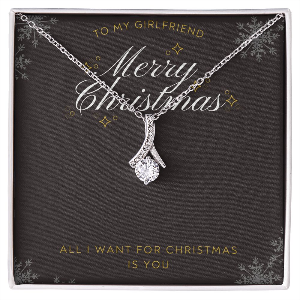 To my Girlfriend Merry Christmas Alluring Beauty Necklace