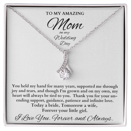 Mother Of The Bride Gift From Daughter, Mother Of The Bride Necklace From Bride Gift, Mom Of Bride Present, To Mom From Bride Gifts