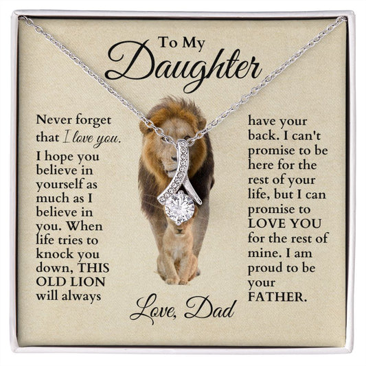 To My Daughter "This Old Lion" Necklace