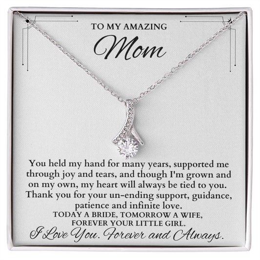 Mother Of The Bride Gift From Daughter, Mother Of The Bride Necklace From Bride Gift, Mom Of Bride Present, To Mom From Bride Gifts