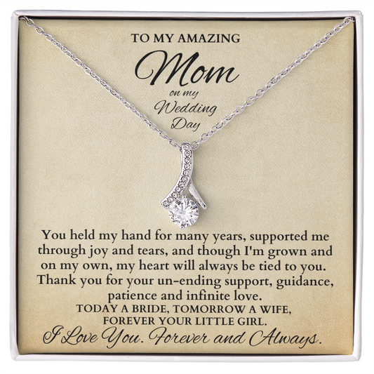 Mother Of The Bride Gift From Daughter, Mother Of The Bride Necklace From Bride Gift, Mom Of Bride Present, To Mom From Bride Gifts