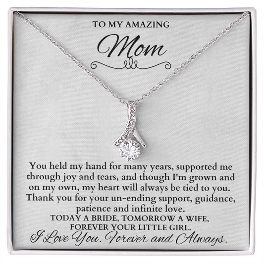 Mother Of The Bride Gift From Daughter, Mother Of The Bride Necklace From Bride Gift, Mom Of Bride Present, To Mom From Bride Gifts