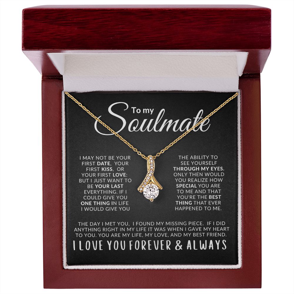 To My Soulmate My Missing Piece Alluring Beauty Necklace