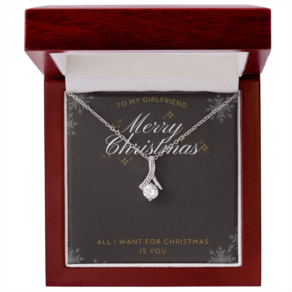 To my Girlfriend Merry Christmas Alluring Beauty Necklace
