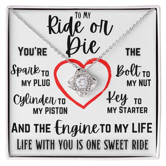 Ride or Die Love Knot Necklace