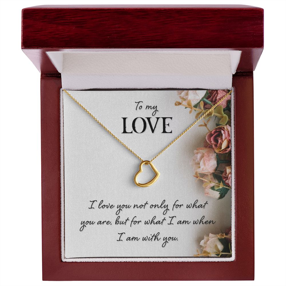 To my Love Delicate Heart Necklace