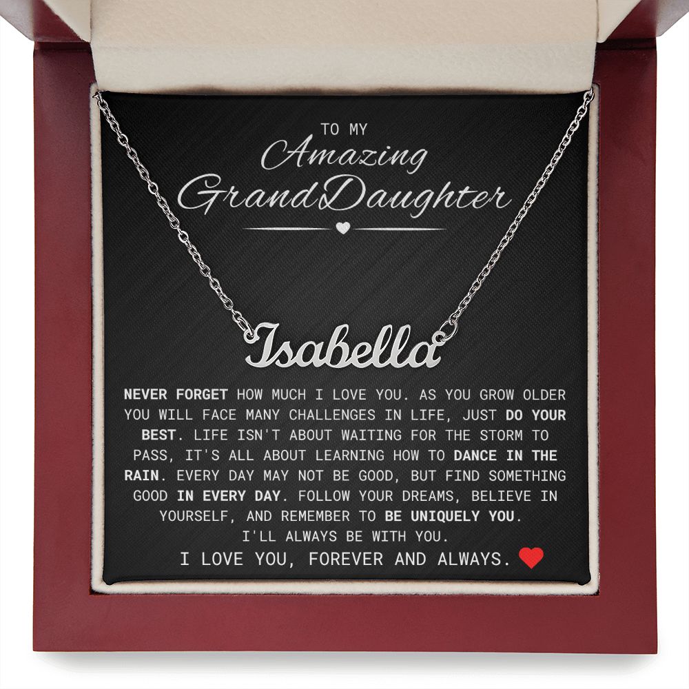 GrandDaughter Customized Name Necklace