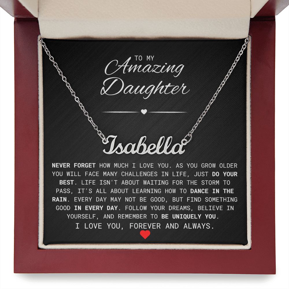 Daughter Custom Name Necklace