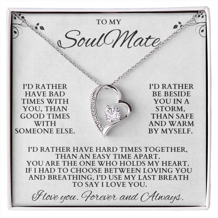 To My Soulmate - Forever Love Necklace – thegiftbox