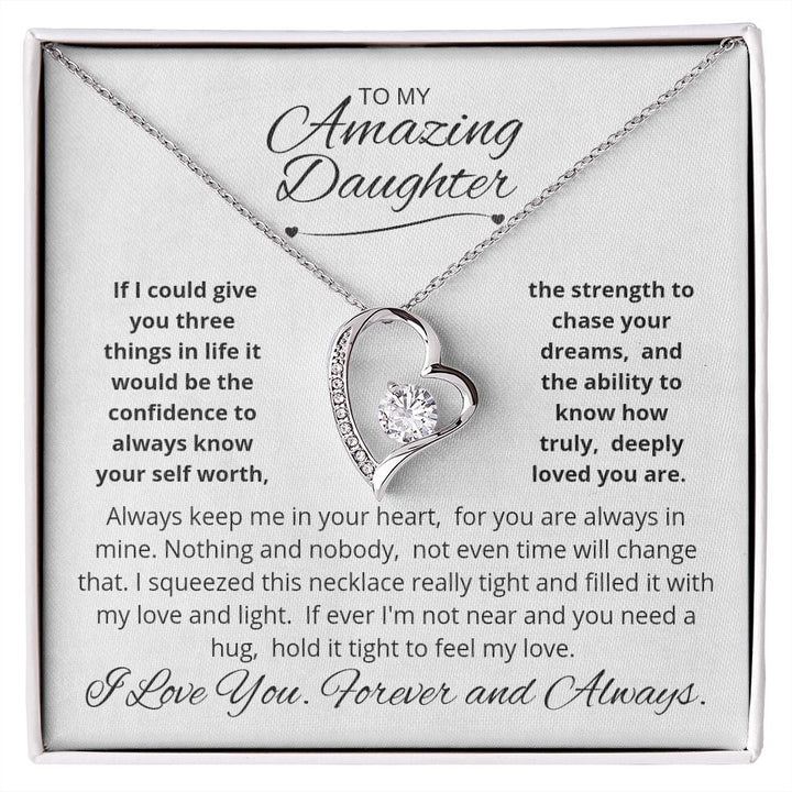 Daughter Forever Love Necklace MePlusThem