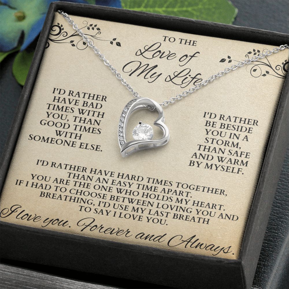 NEVER FORGET THAT I LOVE YOU| FOREVER LOVE NECKLACE – RoyaltyGiftsForever