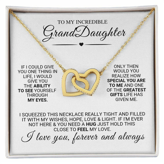 Gift for Granddaughter Necklace, Grand Daughter from Grandpa, from Grandma, Birthday, Graduation Gift, Christmas Gift for Her, sweet 16 18